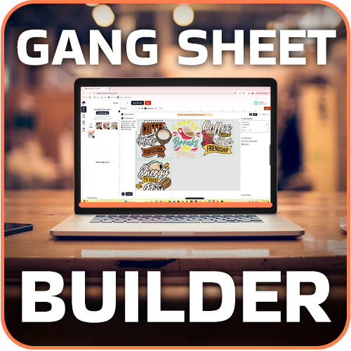 Gang Sheet Builder with outline